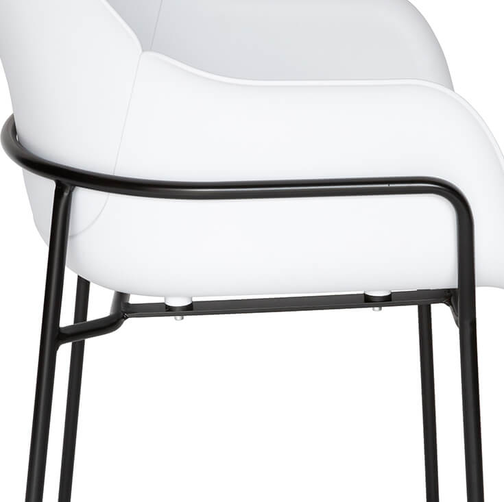 Milan Plastic Dining Chair | Black